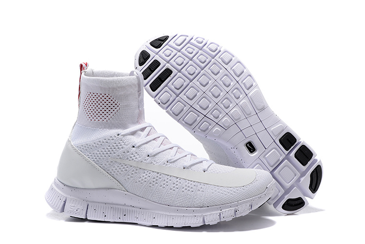 New Nike 5.0 Free Mercurial Superfly All White Running Shoes