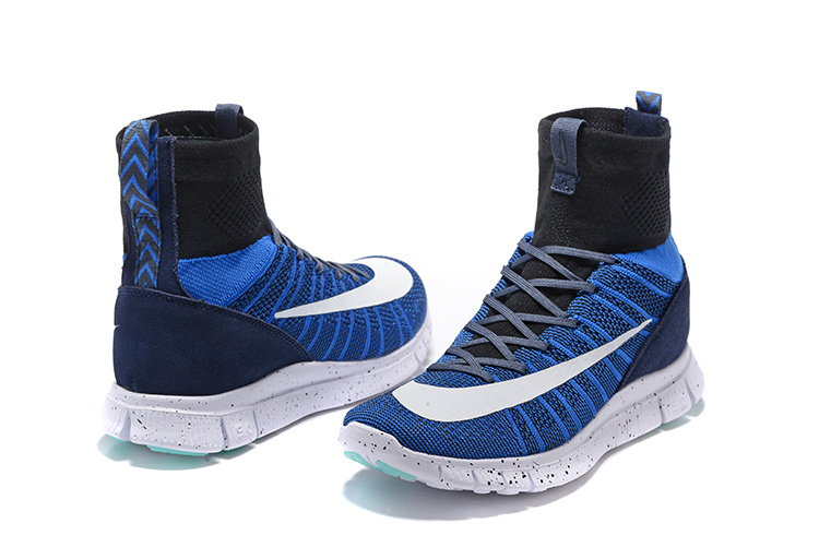 New Nike 5.0 Free Mercurial Superfly Blue Black White Running Shoes