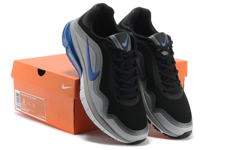 Nike Air Max TR 180 Shoes Black Grey Blue White - Click Image to Close