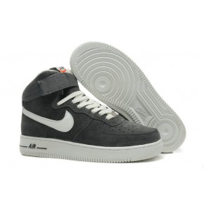 Nike Air Force 1 High Strap Grey White Shoes