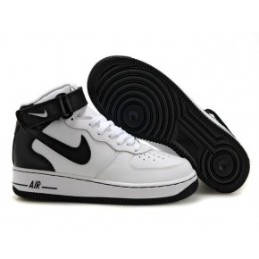 Nike Air Force 1 High White Black Shoes
