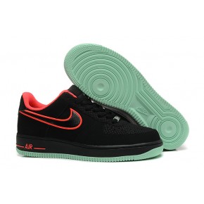 Nike Air Force 1 Low Black Red Shoes - Click Image to Close