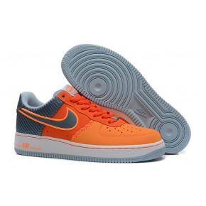 Nike Air Force 1 Low Orange Grey Shoes - Click Image to Close