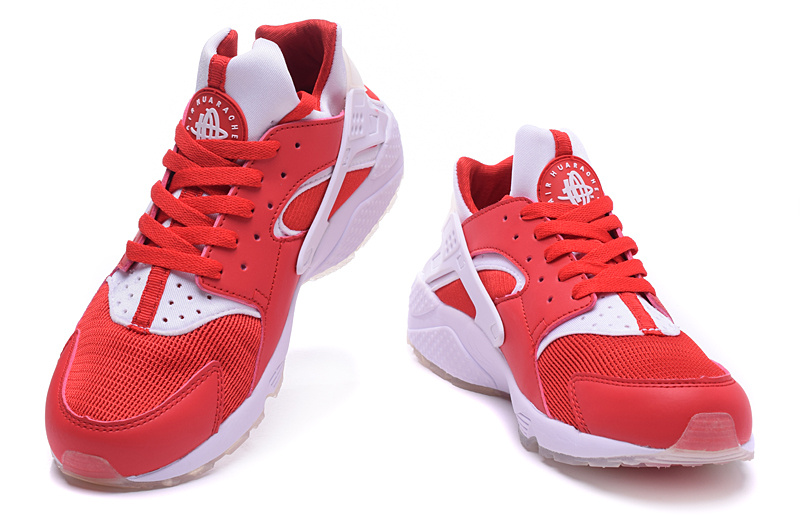 Nike Air Huarach Milano Red White Shoes - Click Image to Close