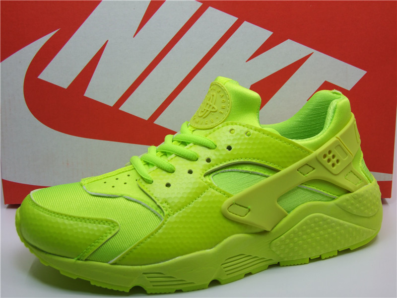 Nike Air Huarache 1 All Fluorscent Green Shoes - Click Image to Close