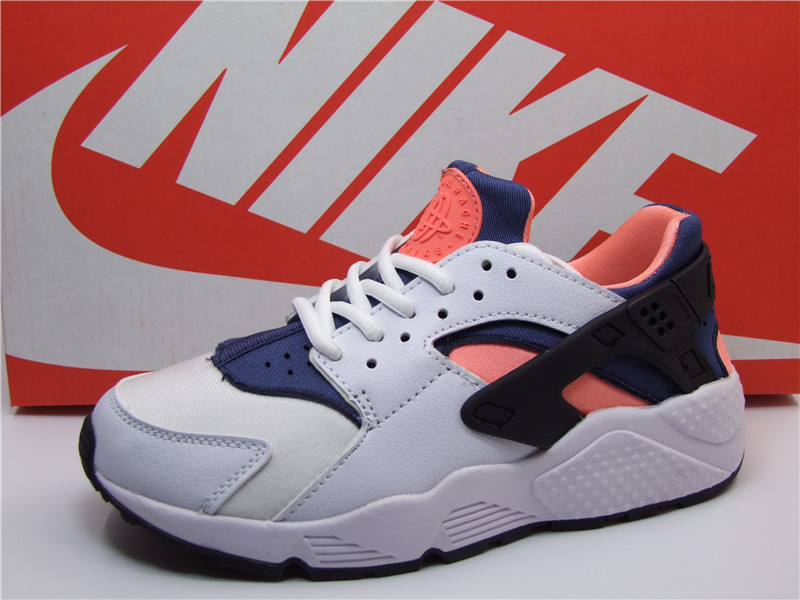 Nike Air Huarache 1 White Blue Orange Black Shoes - Click Image to Close