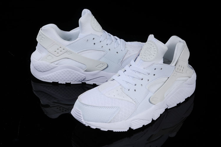 Nike Air Huarache All White Women Running Shoes - Click Image to Close