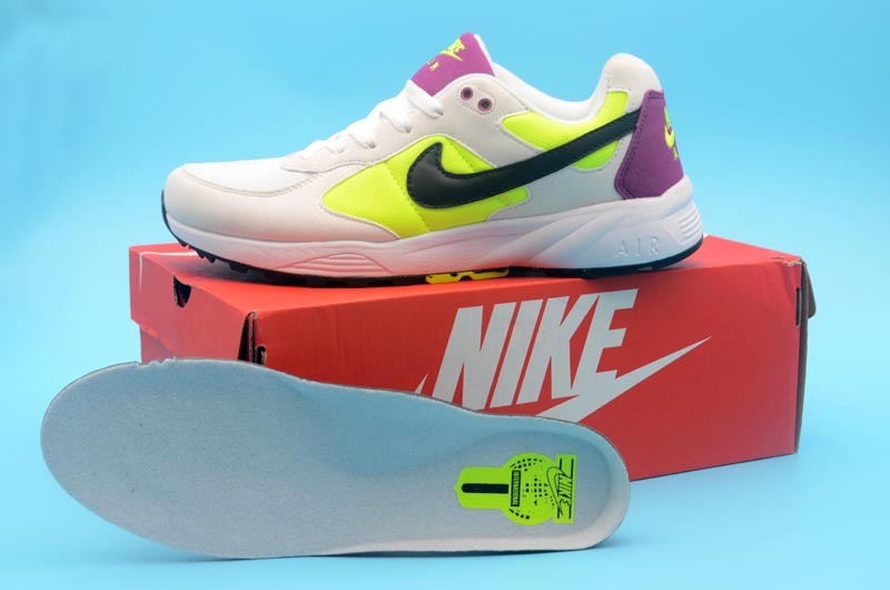 Nike Air Icarus White Fluorscent Purple Shoes - Click Image to Close