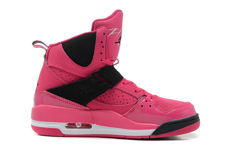 Nike Air Jordan Flight 45 High GS Vivid Pink Black - Click Image to Close