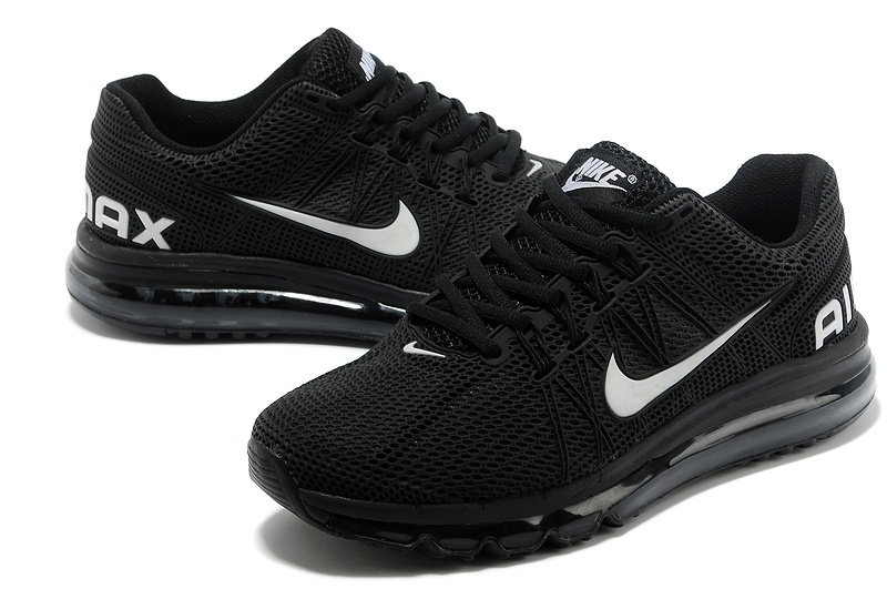 Nike Air Max 2013 All Black Sport Shoes