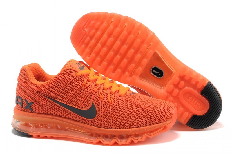 Nike Air Max 2013 All Orange Sport Shoes - Click Image to Close