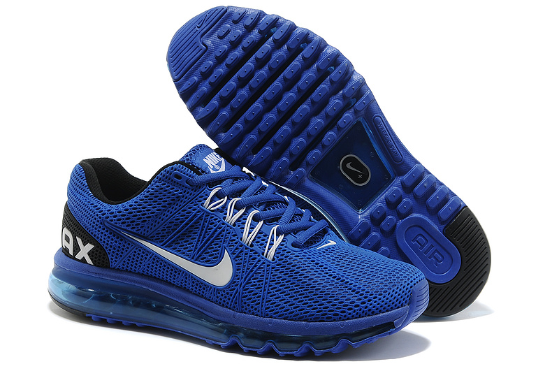 Nike Air Max 2013 Blue Black Sport Shoes - Click Image to Close