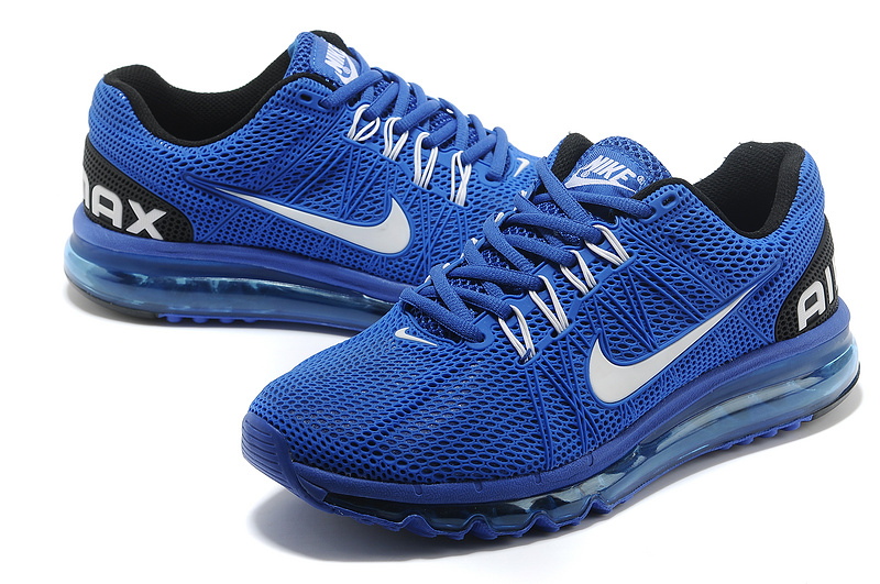 Nike Air Max 2013 Blue Black Sport Shoes - Click Image to Close