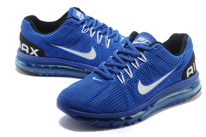 Nike Air Max 2013 Blue Black Sport Shoes