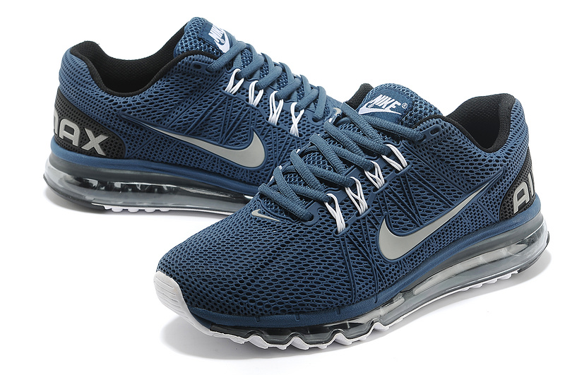 Nike Air Max 2013 Deep Blue Sport Shoes - Click Image to Close