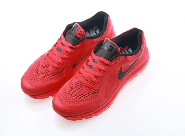 Nike Air Max 2014 All Red Shoes - Click Image to Close