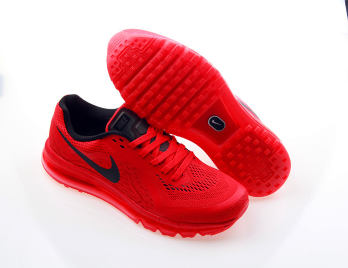 Nike Air Max 2014 All Red Shoes - Click Image to Close