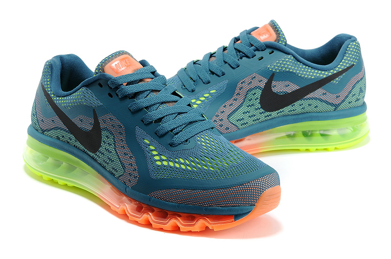 Nike Air Max 2014 Blue Orange Green Black Shoes