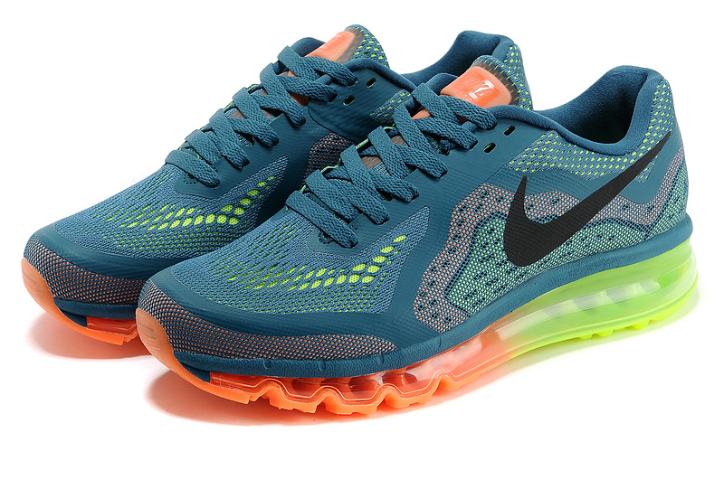 Nike Air Max 2014 Blue Orange Green Black Shoes