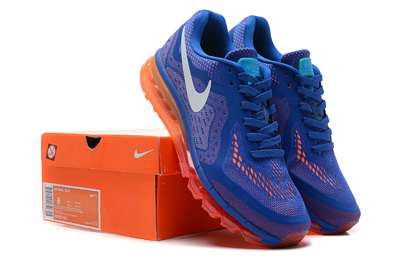 Nike Air Max 2014 Blue Orange Shoes - Click Image to Close
