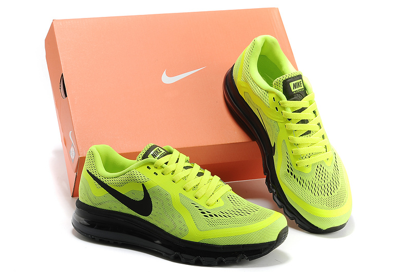 Nike Air Max 2014 Fluorscent Green Black Shoes