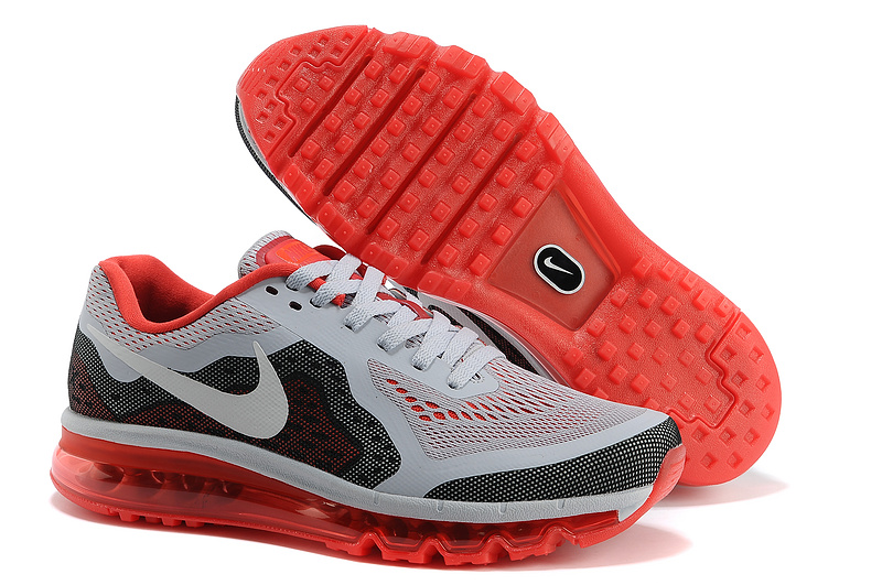 Nike Air Max 2014 Grey Black Red Shoes