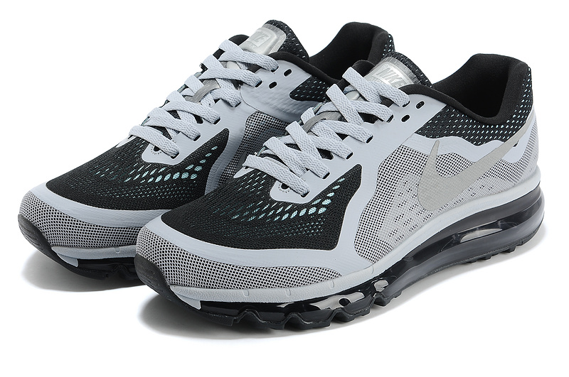 Nike Air Max 2014 Grey Black Shoes - Click Image to Close