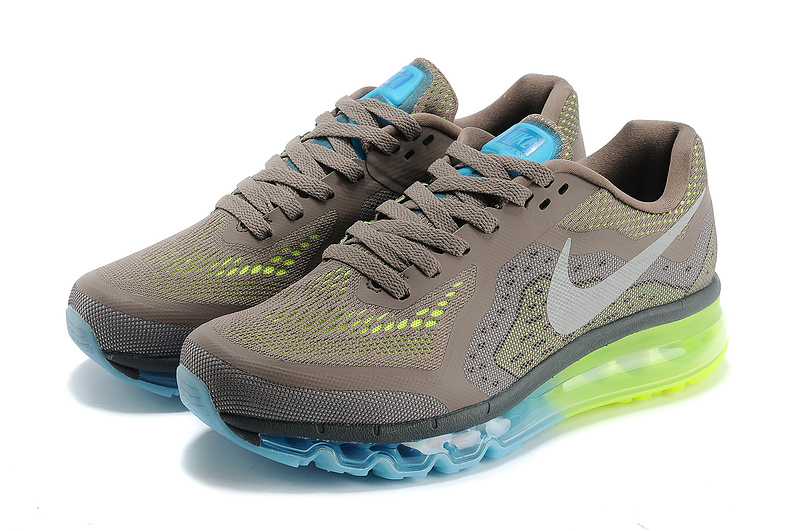 Nike Air Max 2014 Grey Blue Green Shoes - Click Image to Close