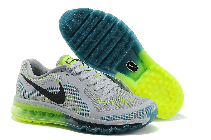 Nike Air Max 2014 Grey Blue Shoes - Click Image to Close