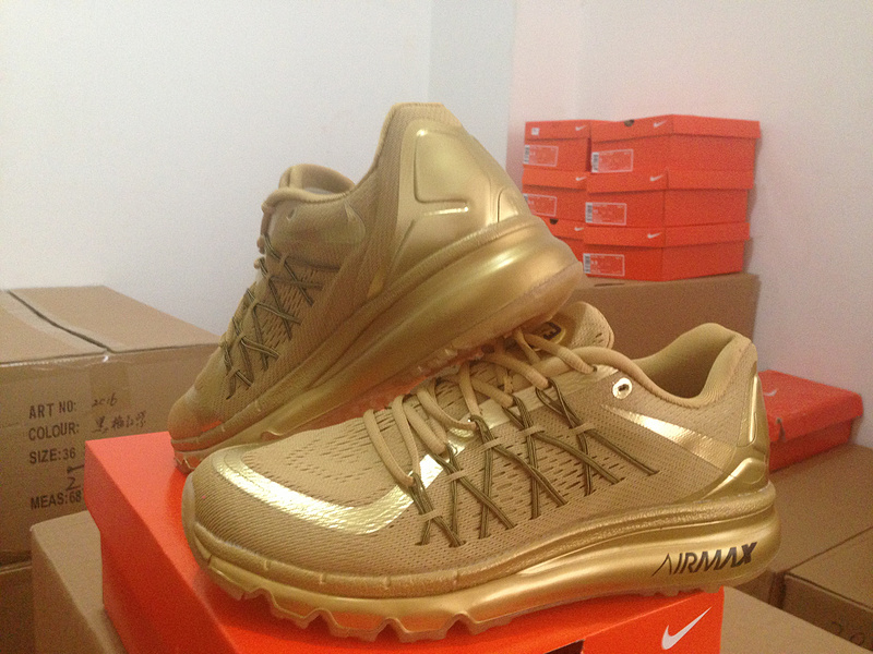 Nike Air Max 2015 All Gold Shoes
