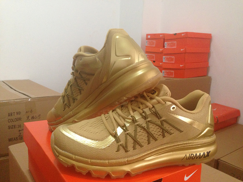 Nike Air Max 2015 All Gold Shoes Nike Air Max 2015 All Gold Shoes