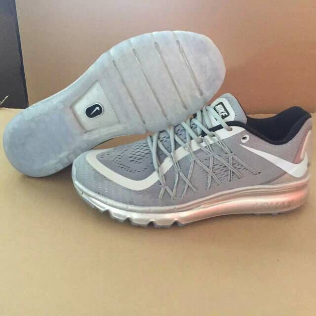 Nike Air Max 2015 Grey Silver Shoes - Click Image to Close