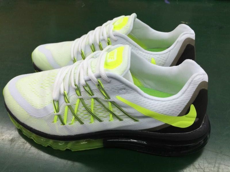 Nike Air Max 2015 White Apple Green Shoes