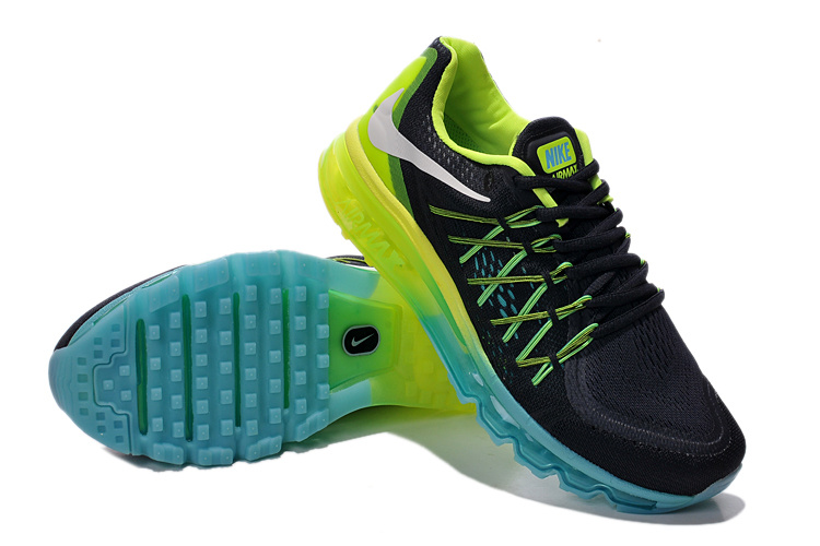 Nike Air Max 2015 Black Blue Green Women Shoes