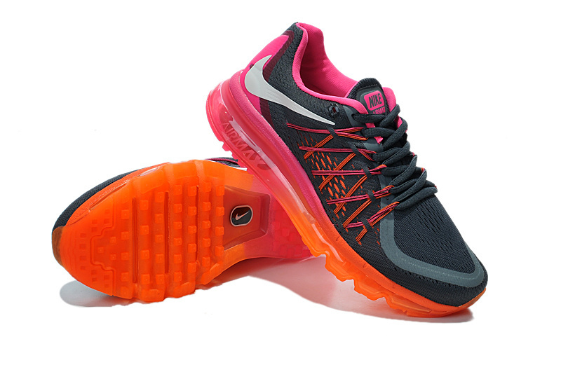 Nike Air Max 2015 Black Orange Oink Women Shoes