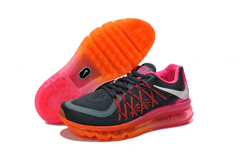 Nike Air Max 2015 Black Orange Oink Women Shoes - Click Image to Close