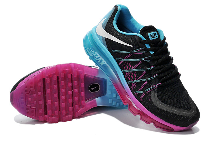 Nike Air Max 2015 Black Purple Blue Women Shoes