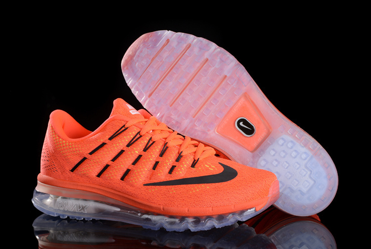 Nike Air Max 2016 All Orange Black Shoes - Click Image to Close