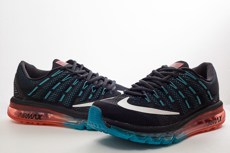 Nike Air Max 2016 Black Blue Redish Orange Shoes