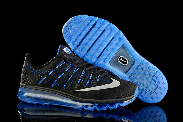Nike Air Max 2016 Black Blue Shoes - Click Image to Close
