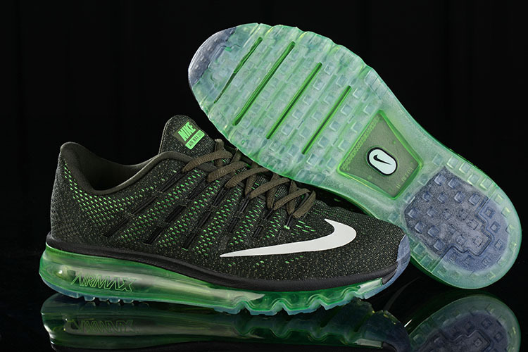 Nike Air Max 2016 Black Green Shoes - Click Image to Close