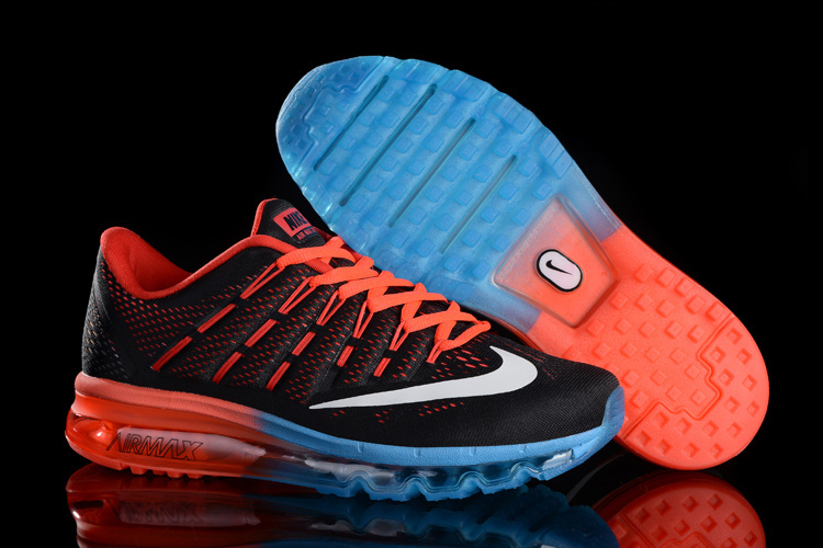 Nike Air Max 2016 Black Orange Blue Shoes - Click Image to Close