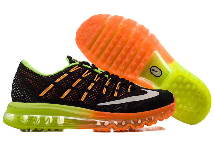 Nike Air Max 2016 Black Orange Fluorscent Shoes
