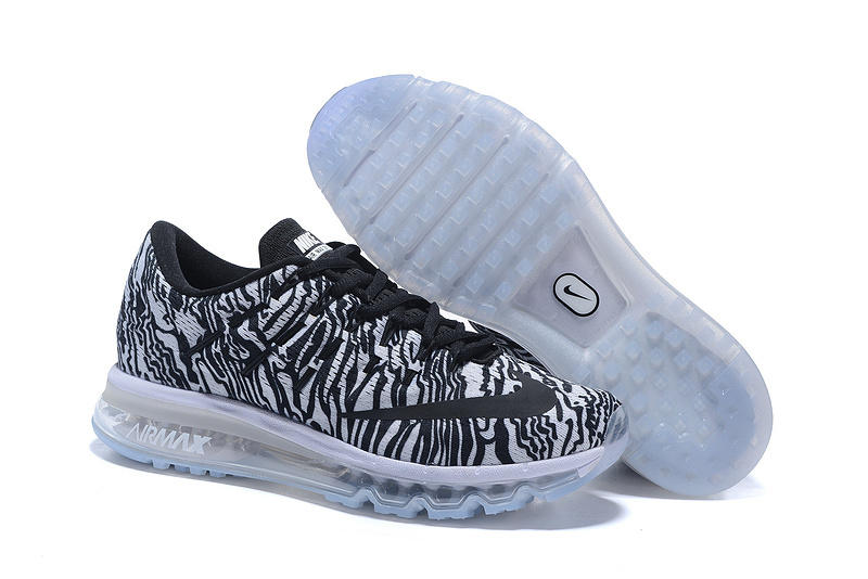 Nike Air Max 2016 Black White Shoes - Click Image to Close