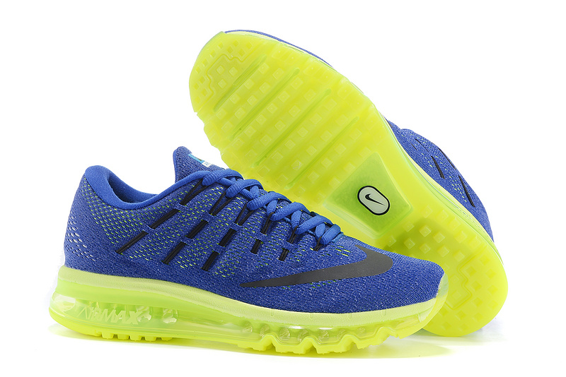 Nike Air Max 2016 Blue Fluorscent Green Shoes