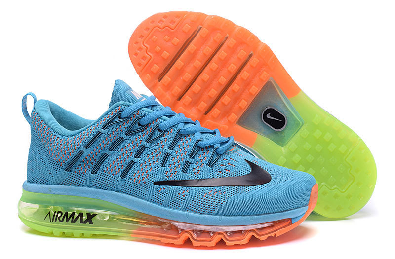 Nike Air Max 2016 Blue Orange Fluorscent Shoes - Click Image to Close