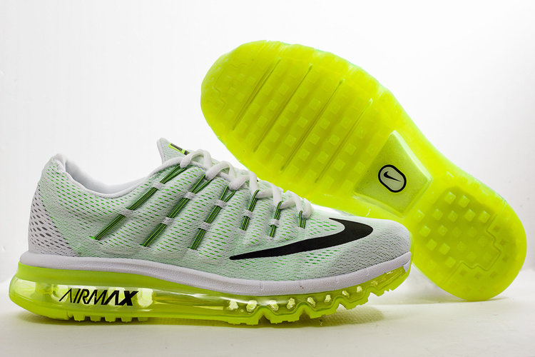 Nike Air Max 2016 White Green Shoes - Click Image to Close