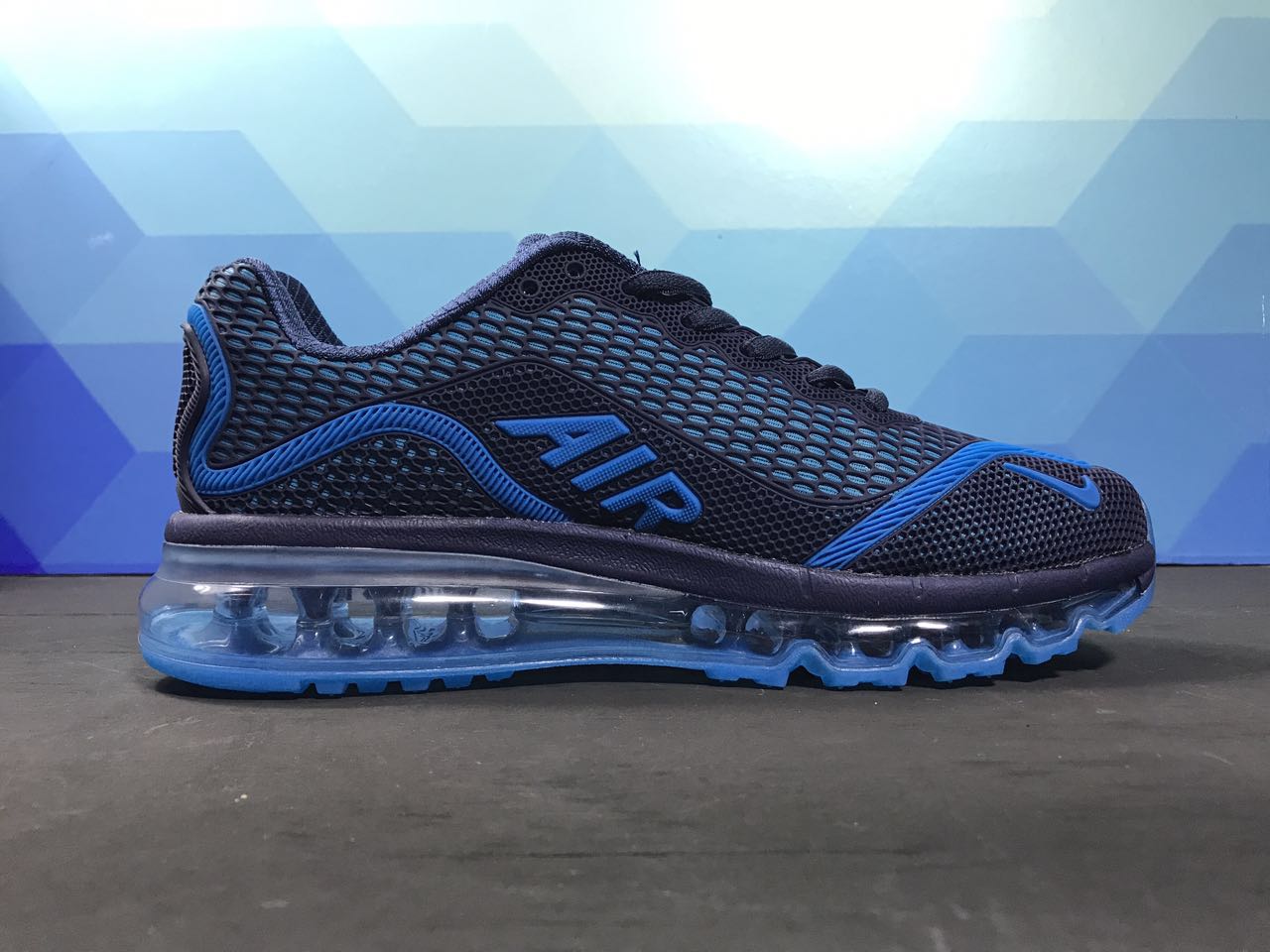 Nike Air Max 2017 III Black Blue Shoes - Click Image to Close