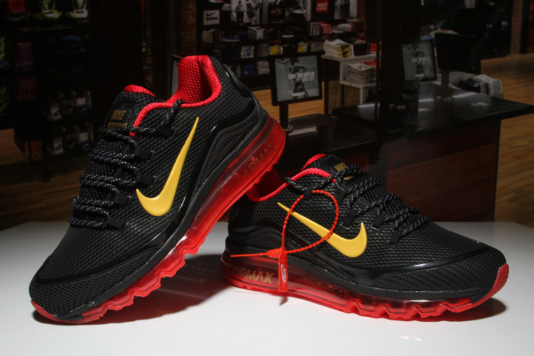 Nike Air Max 2018 Elite Black Red Yellow Shoes - Click Image to Close