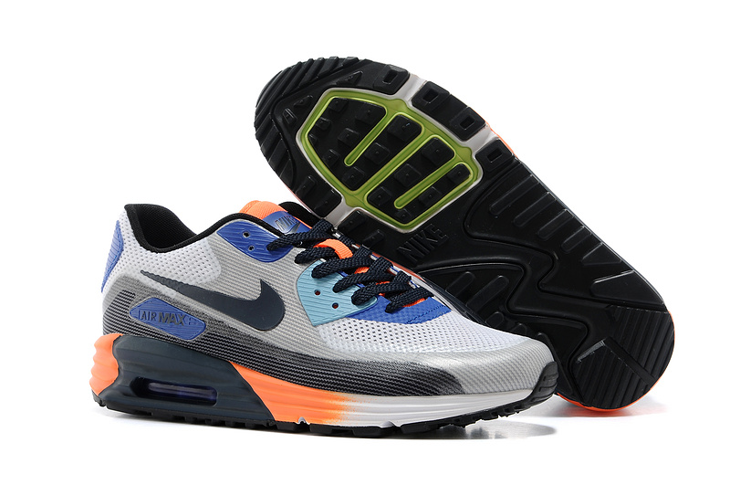 Nike Air Max 25th Anniversary Grey Black Orange - Click Image to Close